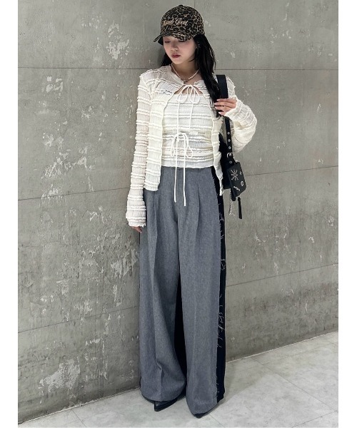SLY tシャツ FRONT RIBBON FRILL 2P フロント リボン フリル 2
