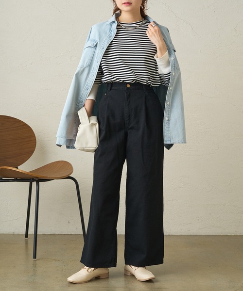 [PUAL CE CIN] Denim брюки MEDIUM "теплый" белый женский 