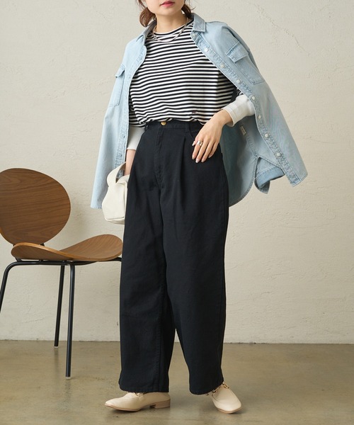 [PUAL CE CIN] Denim брюки MEDIUM "теплый" белый женский 