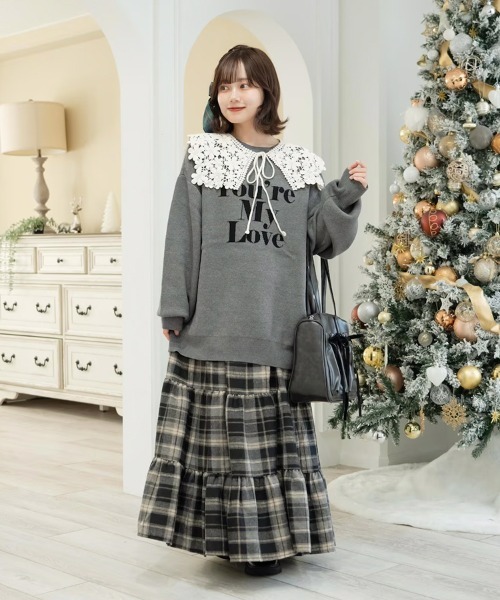 tsurubymarikooikawa ティアードチェックスカート36 tsurubymarikooikawa ティアードチェックスカート36