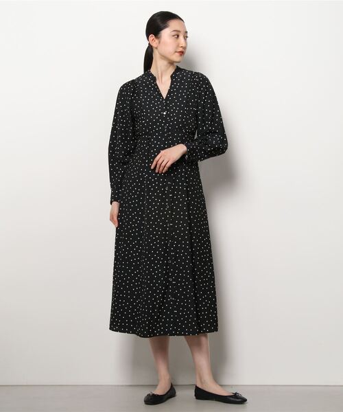 [SHIPS] длинный рукав One-piece SMALL черный женский 