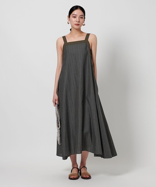 BEAUTY＆YOUTH UNITED ARROWS ワンピース 麻ブレンド フレア