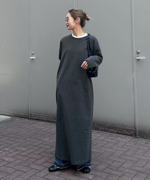 ワンピース 「PON企画」クルーネックロングカットワンピース｜ZOZOTOWN Yahoo!店