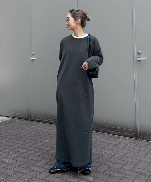 定価以下‼️PON企画 クルーネックロングカットワンピース Lサイズ CIAOPANIC TYPY ワンピース 「PON企画」クルーネックロング