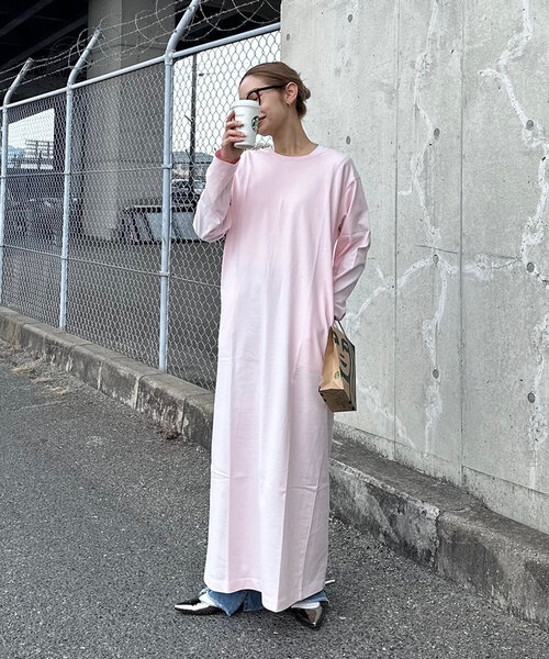 定価以下‼️PON企画 クルーネックロングカットワンピース Lサイズ CIAOPANIC TYPY ワンピース 「PON企画」クルーネックロング