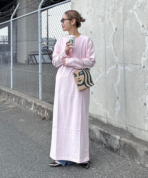 定価以下‼️‼️PON企画　クルーネックロングカットワンピース　Lサイズ PON企画 クルーネックロングカットワンピース Lサイズ買う
