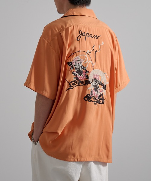 HOUSTON（ヒューストン） シャツ 「HOUSTON」SOUVENIR SHIRT 刺繍