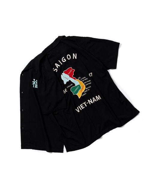 スーベニアシャツ HOUSTON シャツ 「HOUSTON」SOUVENIR SHIRT(VIETNAM) 刺繍
