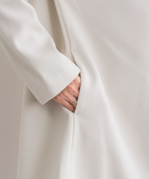 「Pierrot」 チェスターコート L アイボリー レディース_画像4