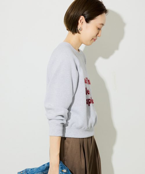 SLOBE IENA ニット セーター スムースオーバーロゴニット