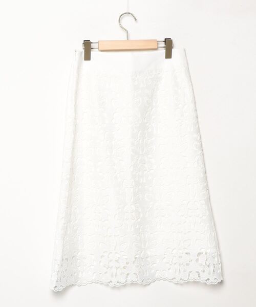 完売品　ESTNATION エストネーション レーヨンフレアスカート ホワイト ESTNATION / レーヨンフレアスカート｜ESTNATION ONLINE STORE