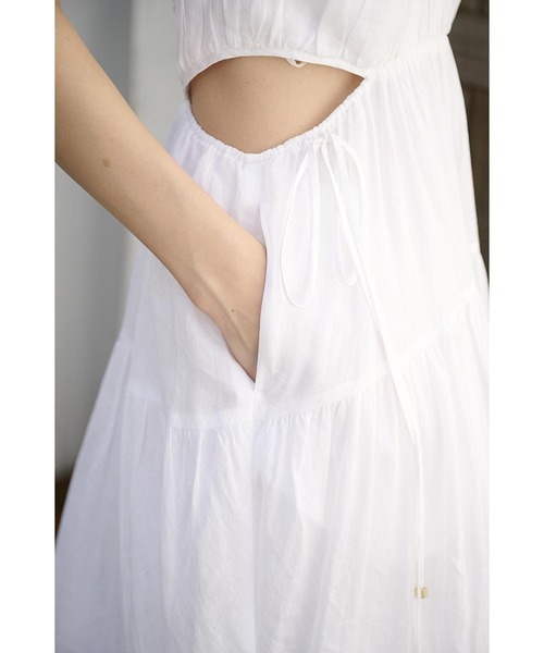 Estella.K Isabella long dress リネン ワンピース Isabella Long Dress リネンタックドレス（ワンピース
