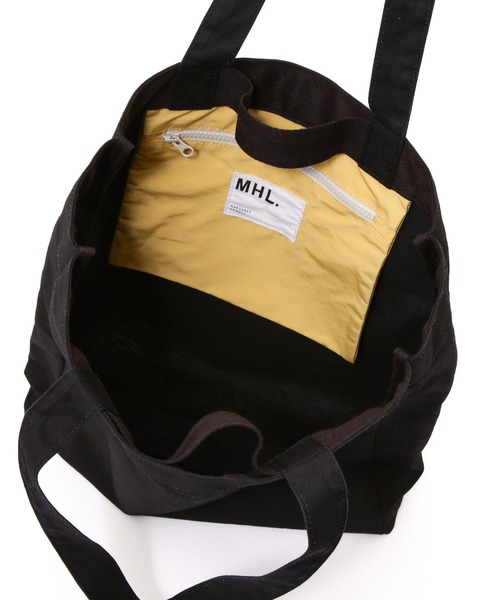 MHL.トートバッグ 無地 ブラック MHL. 「MHL.」 トートバッグ - ブラック レディース : ZOZOTOWN