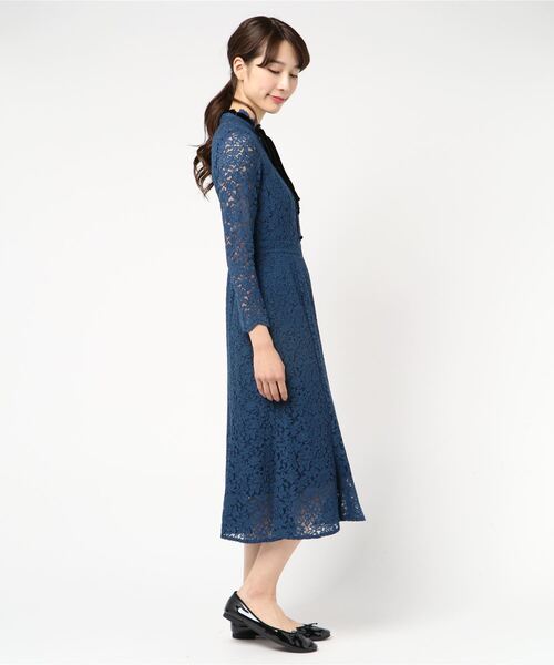 CELFORD ロング　ワンピース　36 CELFORD 「CELFORD」 長袖ワンピース 36 ブルー レディース