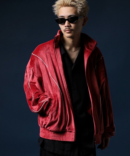 NERDY ジャージ ベロアパイピングトラックトップ メンズ レディース