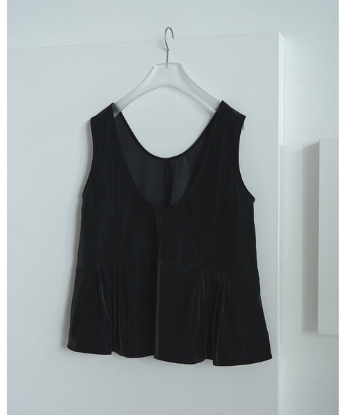 anuke（アンヌーク） tシャツ Uneck Peplum Tops レディース