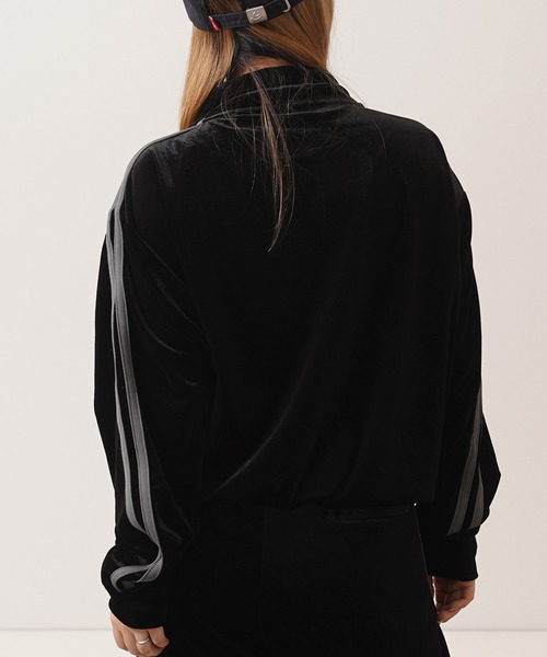 ジャージ 「セットアップ 対応」サイドライン ベロア トラック