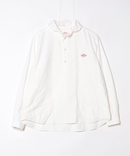 ダントン　コットン製長袖シャツ白　新品 Danton（ダントン） 長袖シャツ 38 ホワイト レディース : ZOZOTOWN