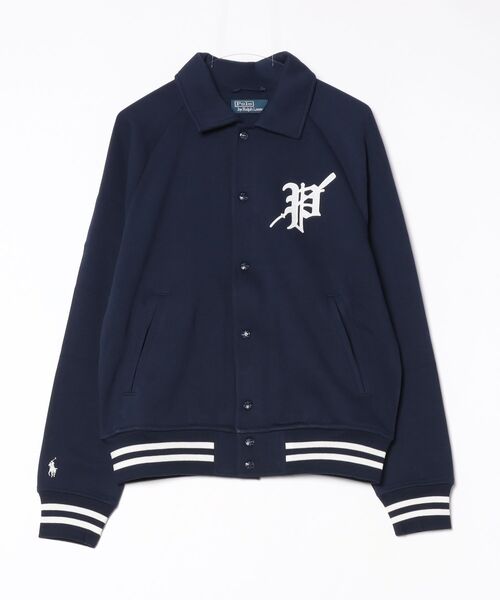 Polo by Ralph Lauren スタジャン ネイビー/レッド POLO RALPH LAUREN ポロ ラルフローレン サテン バーシティ