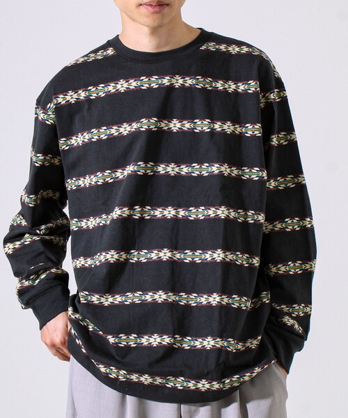 PENDLETON tシャツ 「PENDLETON」Jacquard LS Tee ジャガードロンT