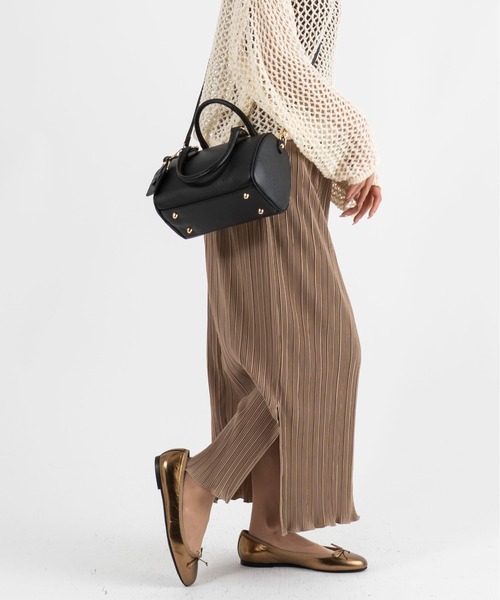 AULENTTI オウレンティ ミニボストンバッグ ショルダーバッグ 2way ショルダーバッグ バッグ 「AULENTTI/オウレンティ」2WAY レザー ミニ