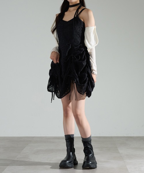 「apres jour mignon」 キャミソールブラウス X-LARGE ブラック レディース_画像6