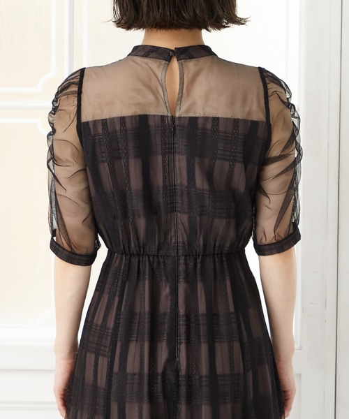 「AIMER」 半袖ワンピース LARGE ブルー レディース_画像3