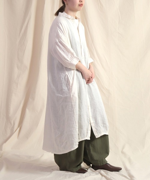 「Brocante」 半袖ワンピース 2 スモークピンク レディース_画像4