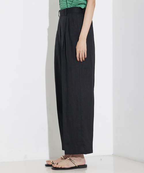 「qualite」 パンツ 36 グレイッシュベージュ レディース_画像7