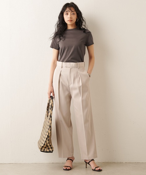 「Whim Gazette」 半袖カットソー FREE オフホワイト レディース_画像2