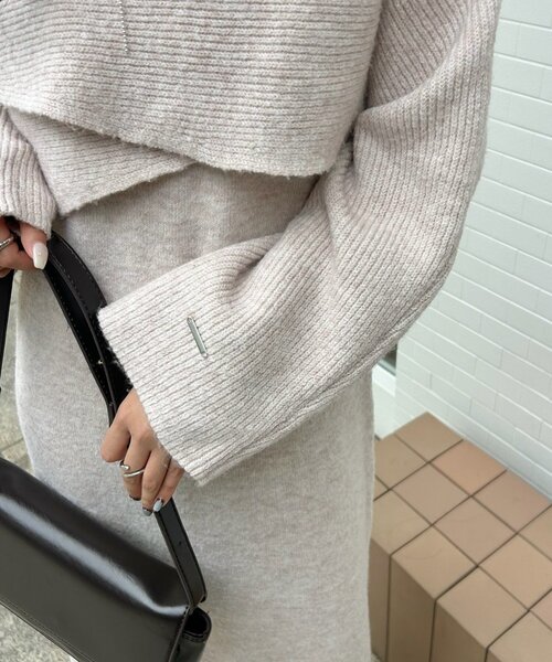 mystic（ミスティック） ワンピース クロスニット ワンピース