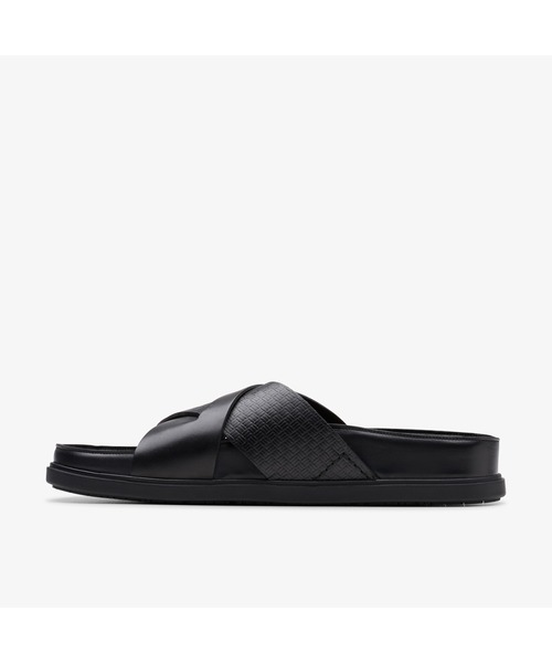 「Clarks」 サンダル UK10 ブラック メンズ_画像4