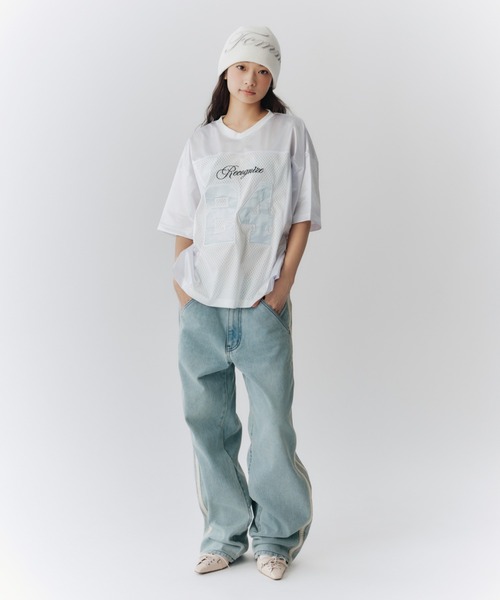 「FCMM」 半袖ブラウス MEDIUM ホワイト レディース_画像6