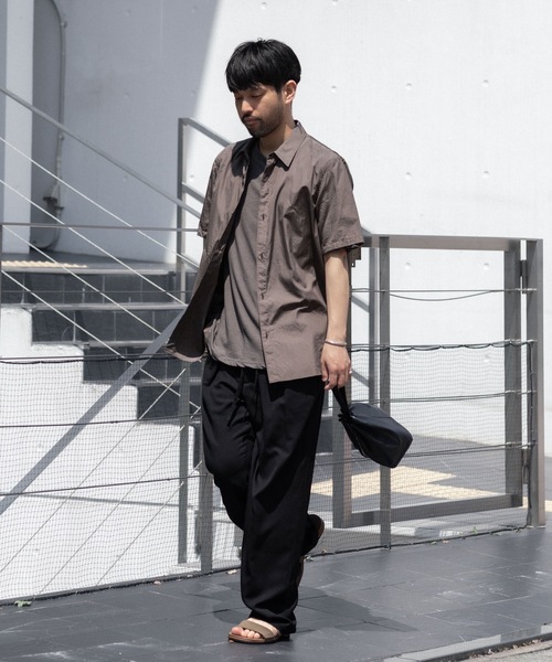 ワイドパンツ スラックス 2/90 ウールツイストツイル イージートラウザーズ/ 2/90 WO TWIST TWILL EASY TROUSERSの画像