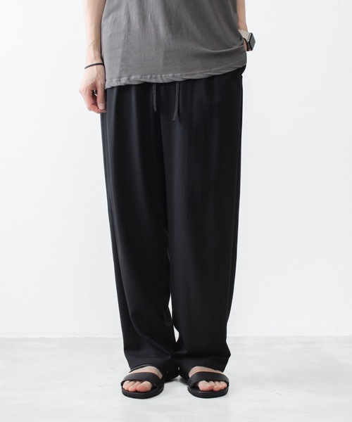 ワイドパンツ スラックス 2/90 ウールツイストツイル イージートラウザーズ/ 2/90 WO TWIST TWILL EASY TROUSERSの画像