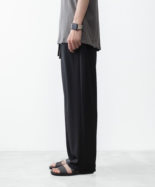 ワイドパンツ スラックス 2/90 ウールツイストツイル イージートラウザーズ/ 2/90 WO TWIST TWILL EASY TROUSERSの画像