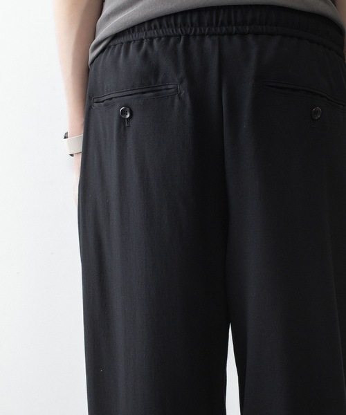 ワイドパンツ スラックス 2/90 ウールツイストツイル イージートラウザーズ/ 2/90 WO TWIST TWILL EASY TROUSERSの画像