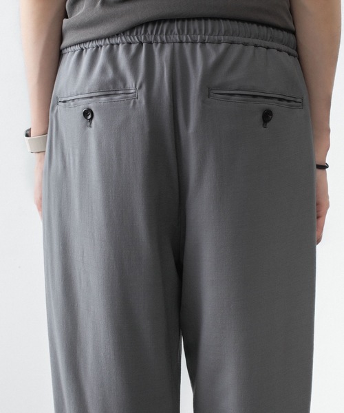 ワイドパンツ スラックス 2/90 ウールツイストツイル イージートラウザーズ/ 2/90 WO TWIST TWILL EASY TROUSERSの画像