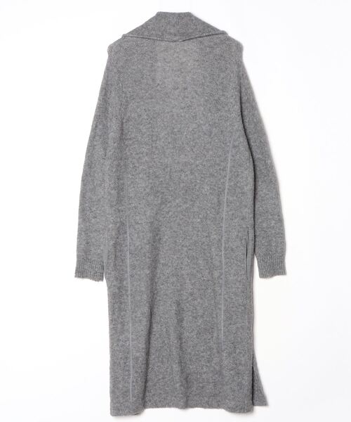 three dots（スリー ドッツ） ニットカーディガン SMALL グレー