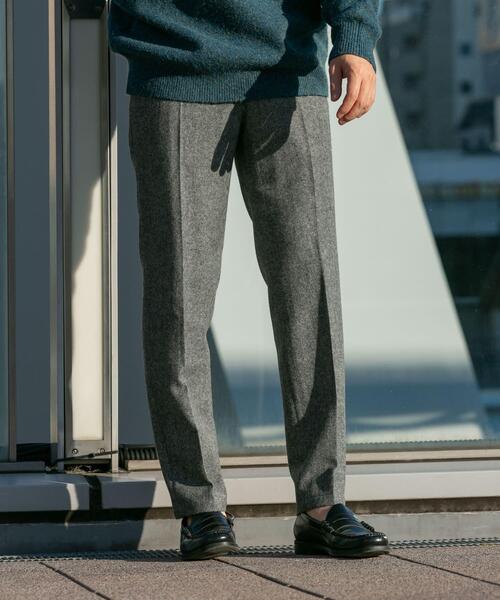 URBAN RESEARCH ROSSO MEN スラックス 「XLサイズあり」ウールツイード