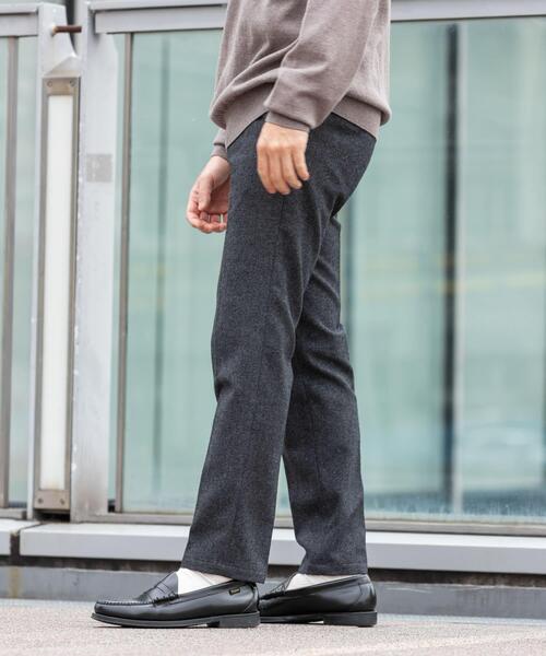 URBAN RESEARCH ROSSO MEN スラックス 「XLサイズあり」ウールツイード