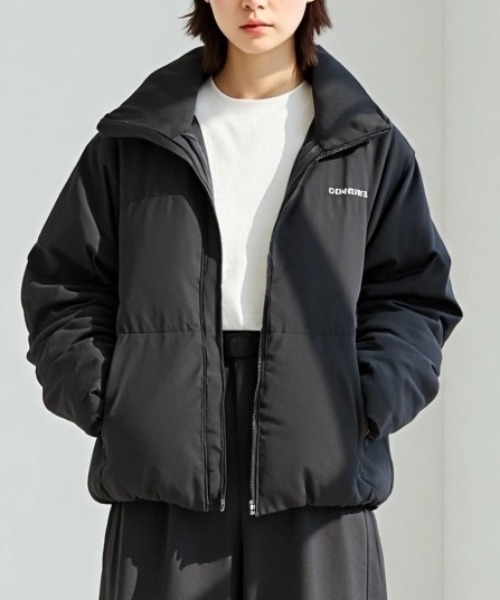 CONVERSE（コンバース） ダウンジャケット L オフホワイト メンズ