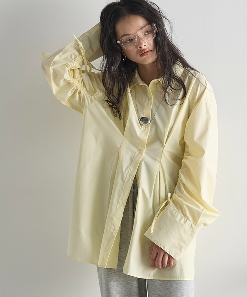 「THE YOn」 長袖シャツ FREE サックスブルー レディース_画像9