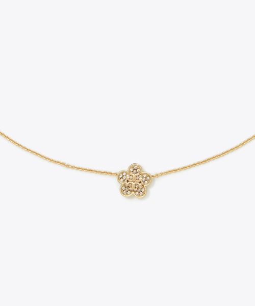 lily08様【TORY BURCH】フォーゲットミーノットパヴェペンダント新品 TORY BURCH（トリーバーチ） ネックレス フォーゲットミーノット