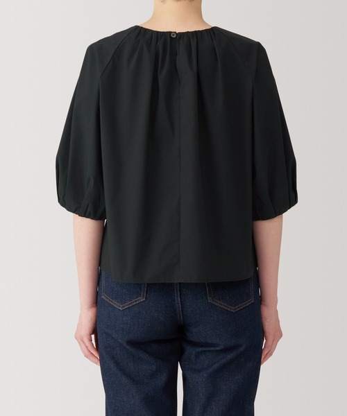 「無印良品」 7分袖ブラウス X-LARGE ホワイト レディース_画像4