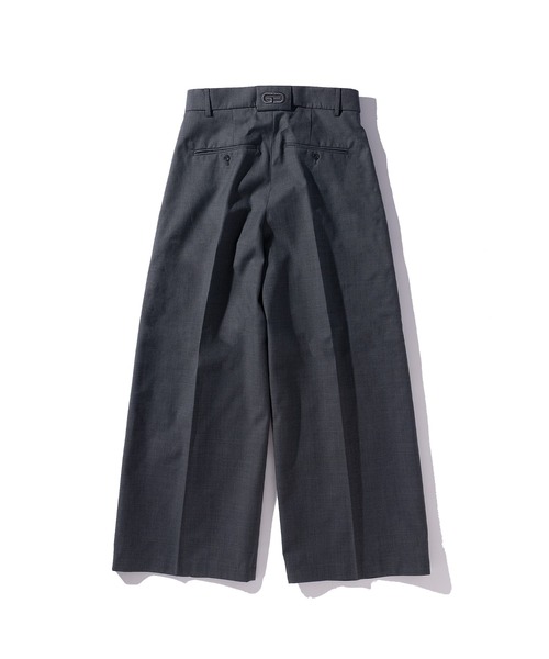 GOAT ESSENCE ワイドスラックス グレー size3 GOAT ESSENCE ワイドパンツ スラックス SLACKS (BAGGY) メンズ