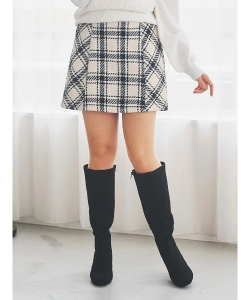 LUDIC PARK（ルディックパーク） スカート バイヤスチェックミニ