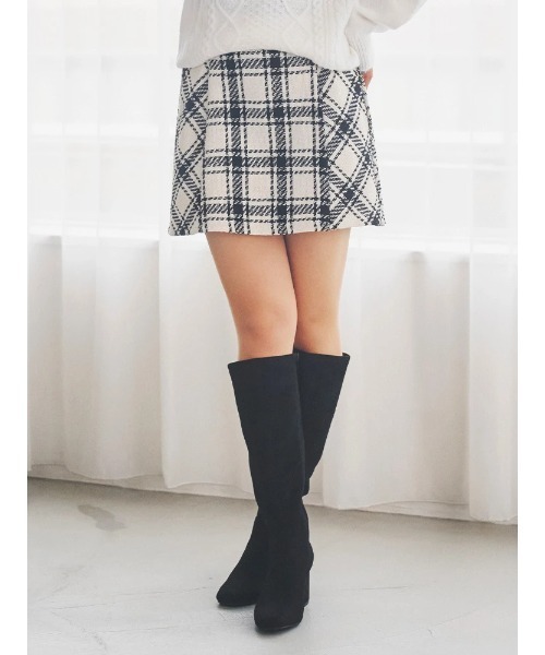 LUDIC PARK（ルディックパーク） スカート バイヤスチェックミニ