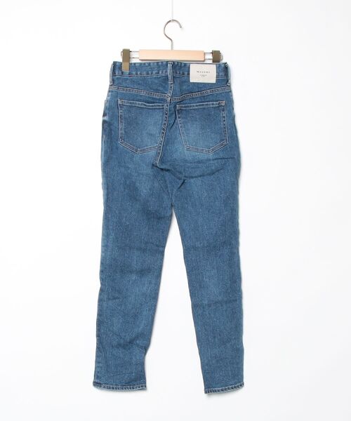 「Moname」 スキニーデニムパンツ 23inch ブルー レディース_画像2