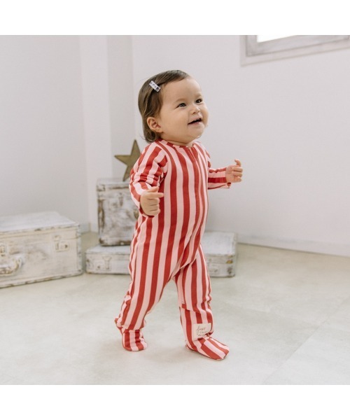 ベビー服 ロンパース 「FirstCloset×mioさん」 長袖ファスナーオール